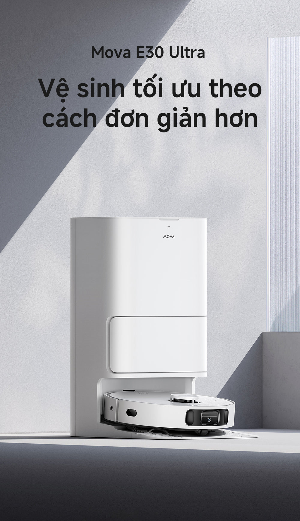 MOVA E30 Ultra và hệ thống lau nhà